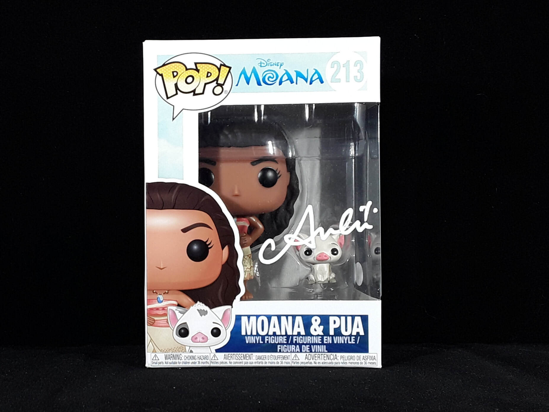 Auli'i Cravalho signed Moana Funko POP! Vinyl | iCollectables